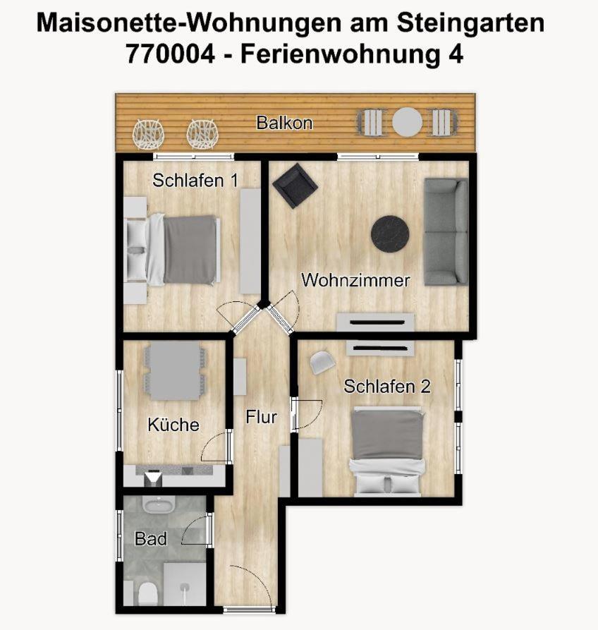 Maisonette-Wohnungen Am Steingarten - Ferienwohnung 4 Вангероге Екстер'єр фото